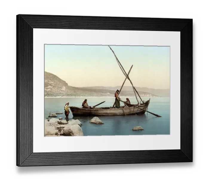 Framed Print : Fisherman am See Genezareth, Gennesaret Framed Print : Fisherman am See Genezareth, Gennesaret