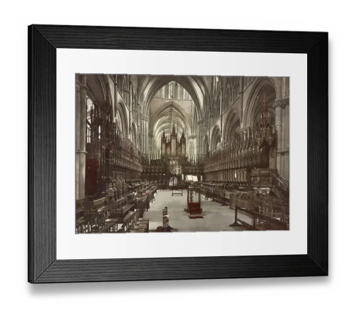 Framed Print : Choir of Lincoln Cathedral, Cathedral Church of the Blessed Virgin Mary of Lincoln