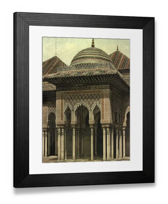 Framed Print : Granada. Alhambra. Templete de Levante en el patio de los Leones