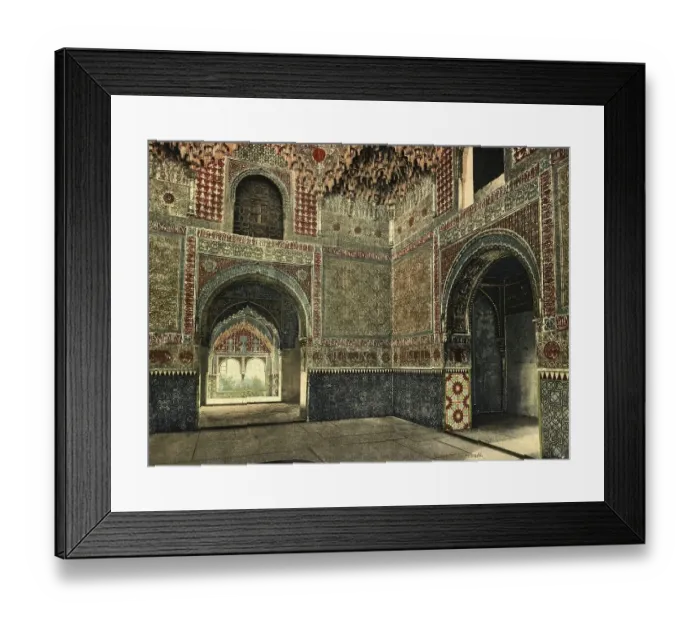 Framed Print : Granada. Alhambra. Sala de las Dos Hermanas desde la puerta de entrada