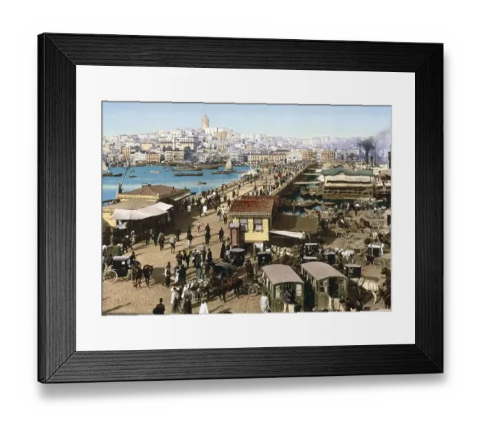 Framed Print : Galata Bridge, Istanbul, Turkey