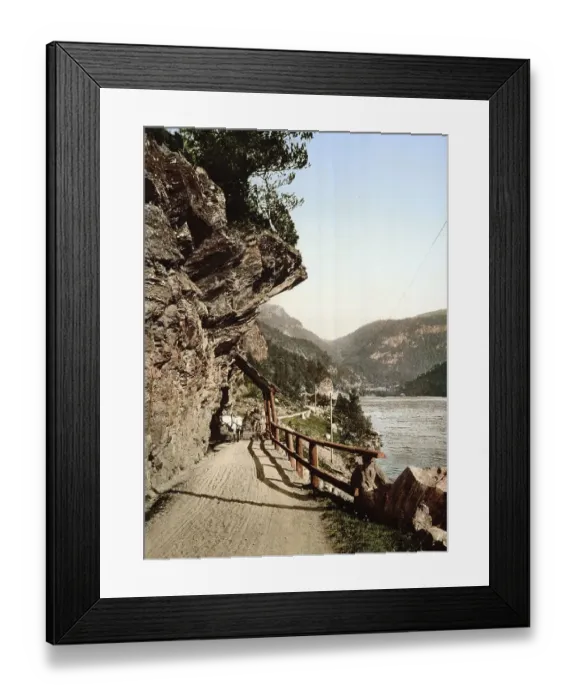 Framed Print : The road from Eide to Voss, Hardangerfjord
