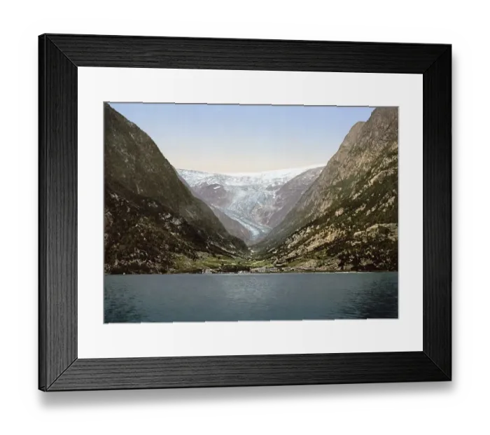 Framed Print : Buerbrae, Buarbreen, Glacier, Odde