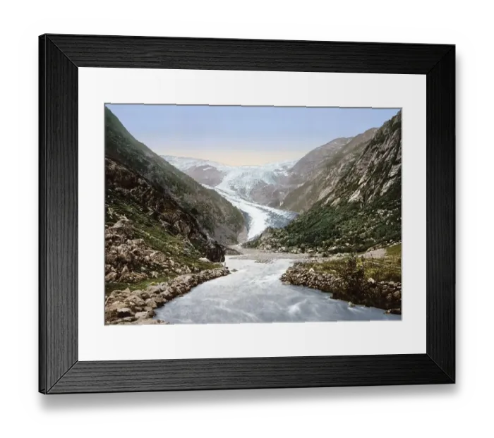 Framed Print : Buerbrae, Buarbreen, Glacier, Odde Framed Print : Buerbrae, Buarbreen, Glacier, Odde