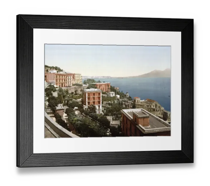 Framed Print : Il Posilippo und Uferpromenade