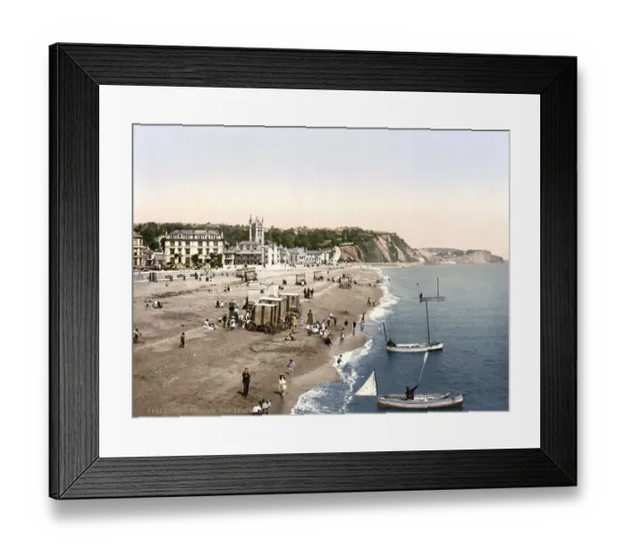 Framed Print : The beach, Teignmouth, England
