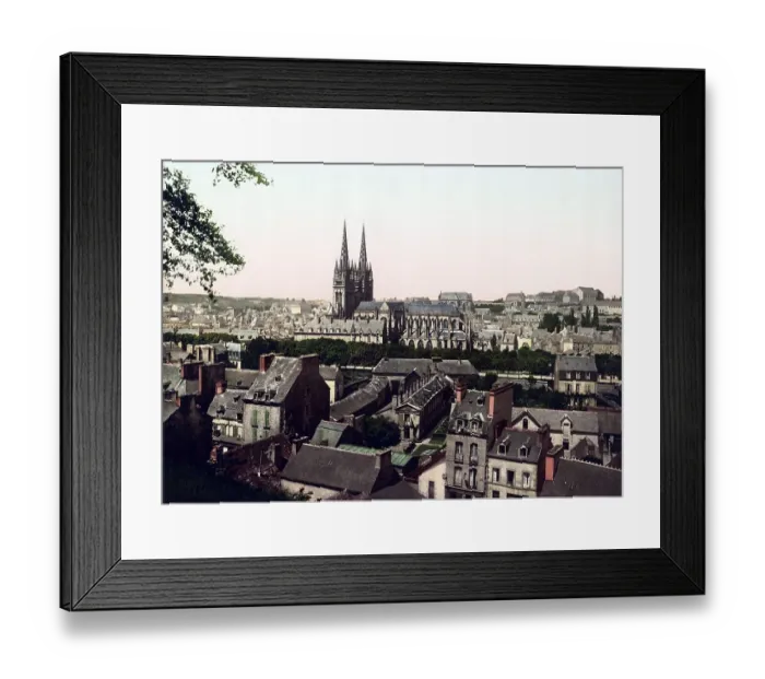 Framed Print : The town of Quimper in Brittany Framed Print : The town of Quimper in Brittany