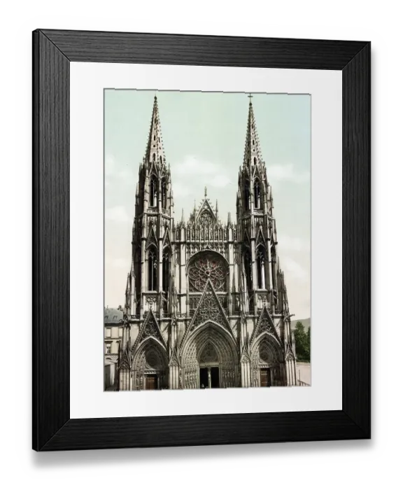 Framed Print : Rouen Cathedral, coronation site and burial place of the Norman dukes and metropolitan church of Normandy Framed Print : Rouen Cathedral, coronation site and burial place of the Norman dukes and metropolitan church of Normandy