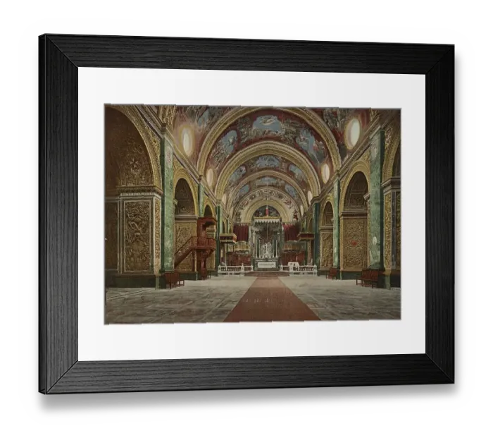 Framed Print : Interior, St. John's Co-Cathedral Framed Print : Interior, St. John's Co-Cathedral