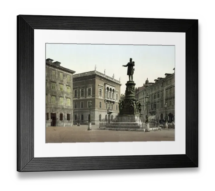 Framed Print : Piazza San Giuseppe, Monumento Massimilliano Framed Print : Piazza San Giuseppe, Monumento Massimilliano