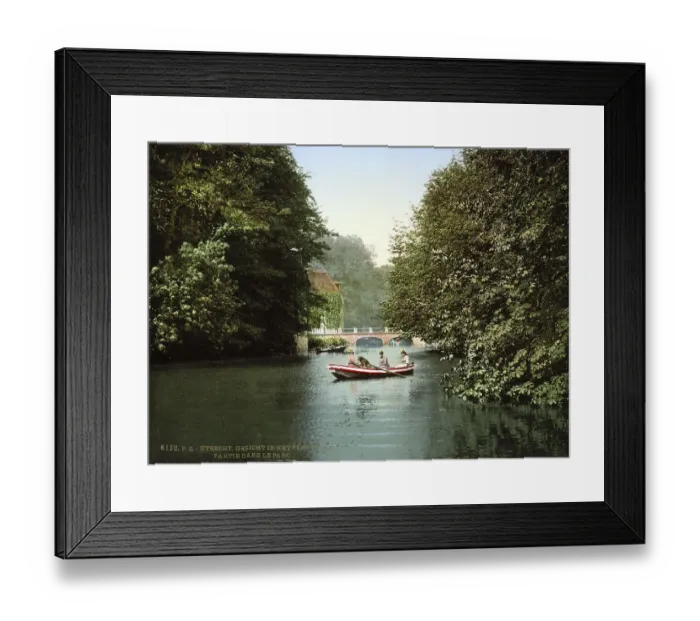 Framed Print : View of the park, Utrecht, Holland, c