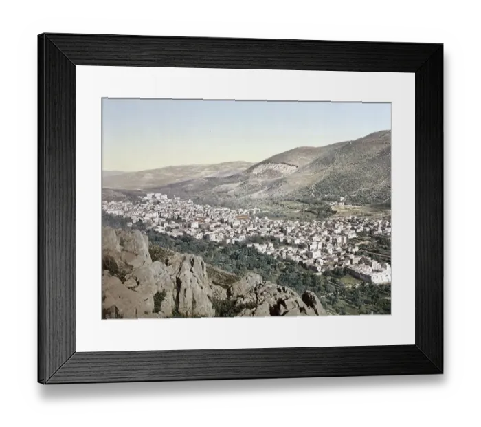 Framed Print : The Valley of Napulus, Nablus, Holy Land Framed Print : The Valley of Napulus, Nablus, Holy Land