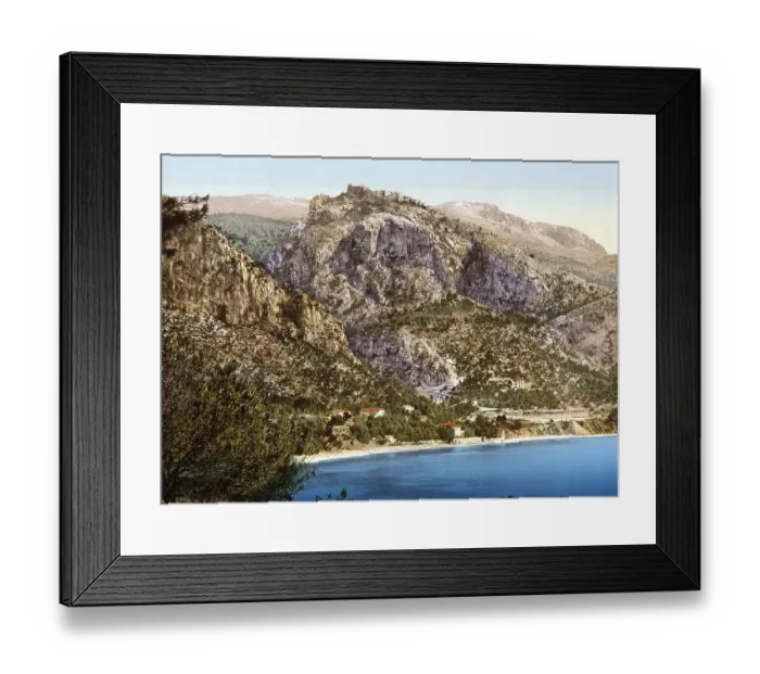 Framed Print : General view, Eze and St. Jean