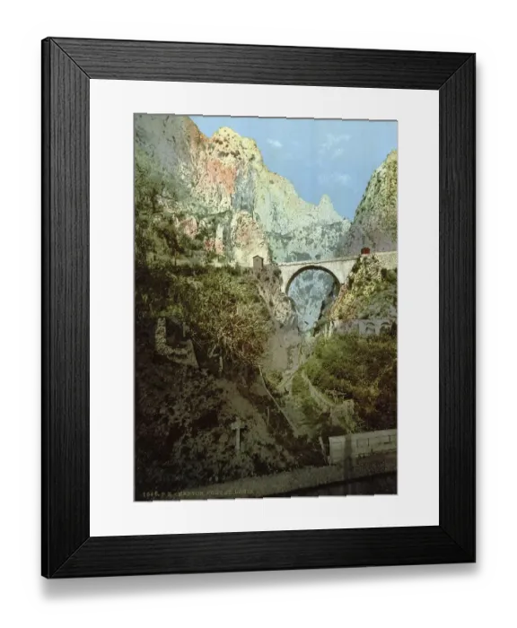 Framed Print : Bridge, St. Louis, Menton on the Riviera Framed Print : Bridge, St. Louis, Menton on the Riviera