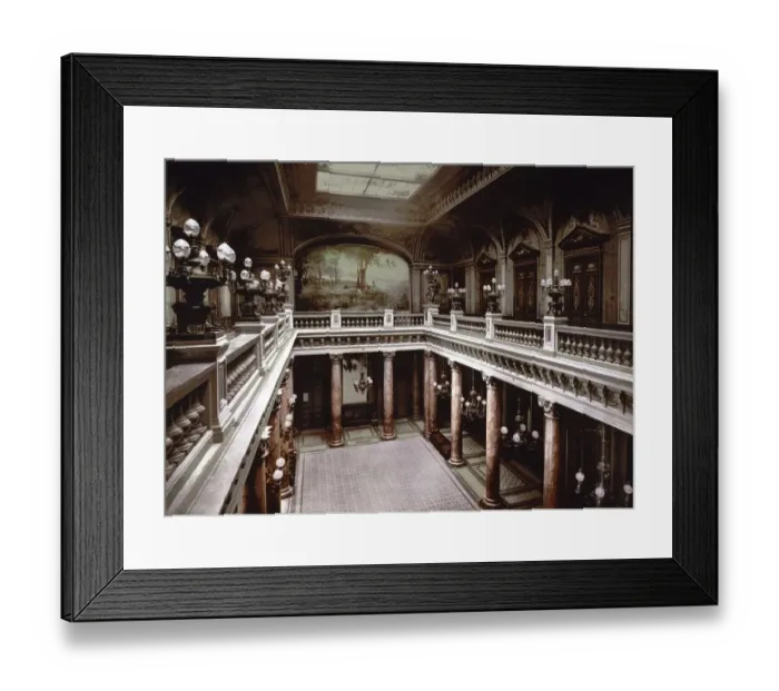 Framed Print : Casino entrance, atrium, Monte Carlo
