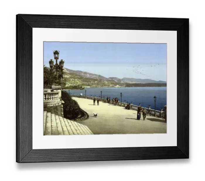 Framed Print : Entrance to the casino, the terrace
