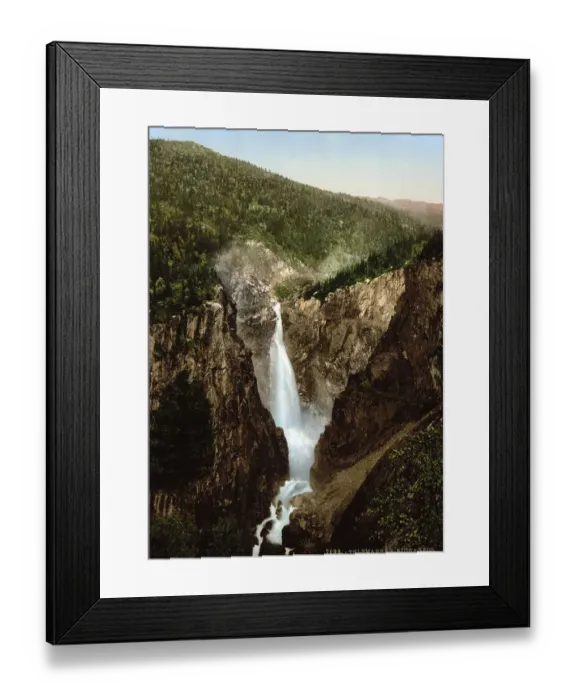 Framed Print : Rjukanfos, 105 m high waterfall Rjukanfossen