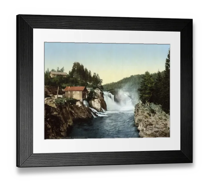 Framed Print : Tinnfossen waterfall in Notodden Framed Print : Tinnfossen waterfall in Notodden