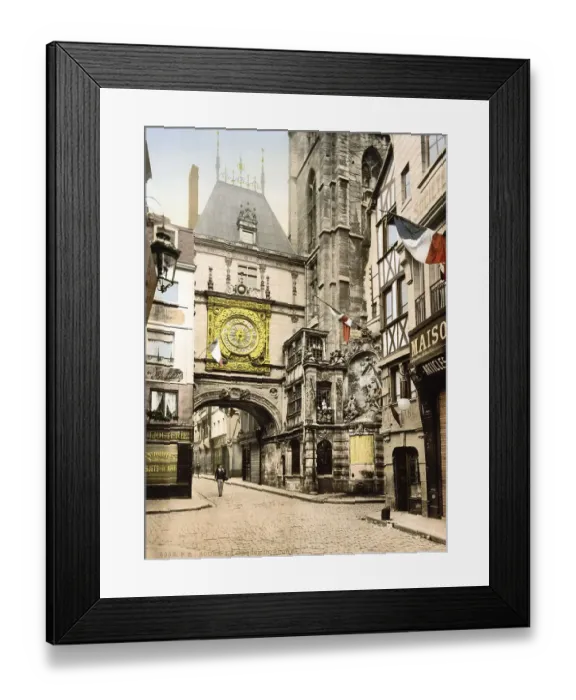 Framed Print : The great clock tower, Le Gros Horloge Framed Print : The great clock tower, Le Gros Horloge