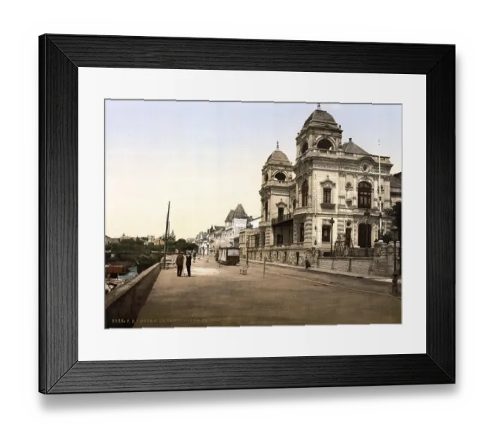 Framed Print : The Casino and the front of Foncillon