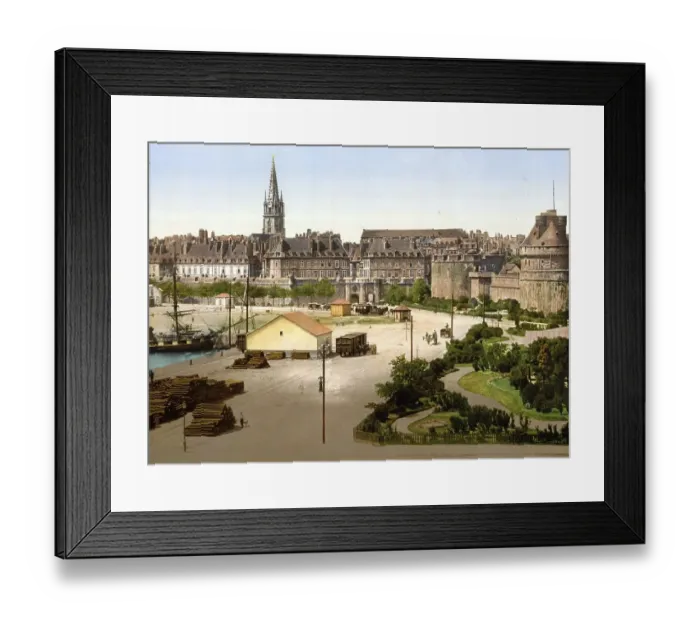 Framed Print : St Vincent Gate, St Malo, Normandy Framed Print : St Vincent Gate, St Malo, Normandy