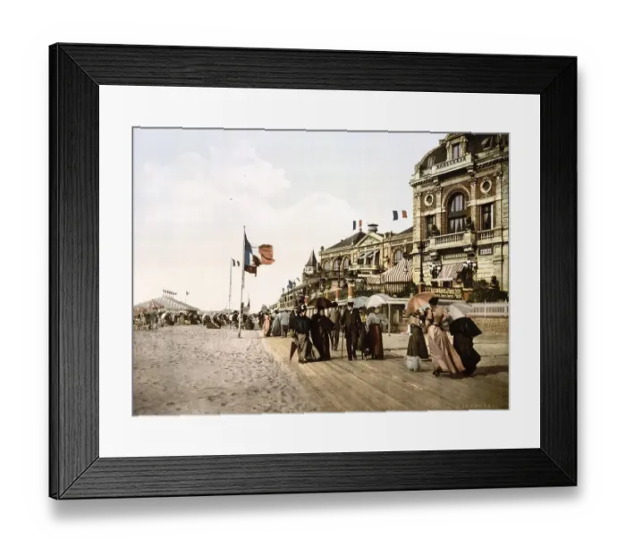 Framed Print : Promenade and large salon, Trouville Framed Print : Promenade and large salon, Trouville