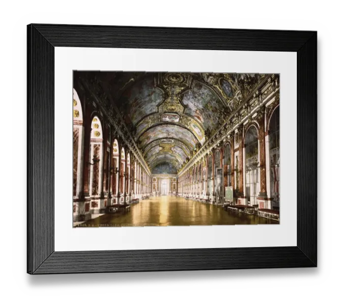 Framed Print : Hall of Mirrors in Versailles, France Framed Print : Hall of Mirrors in Versailles, France