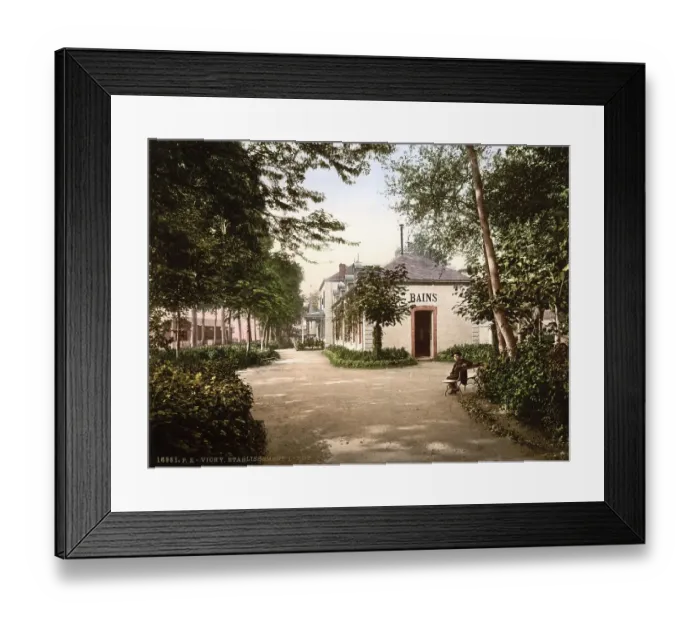 Framed Print : The buildings in Lardy, Vichy, France