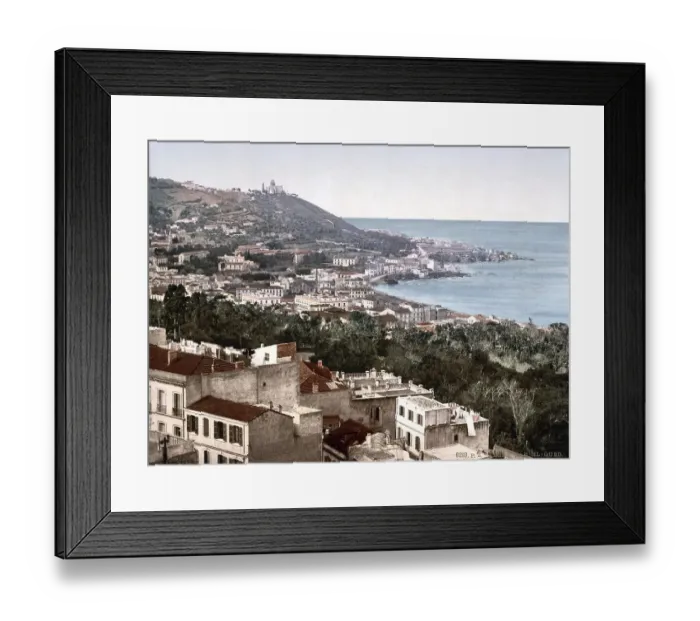 Framed Print : Babel Oued seen from Casbah, Algiers