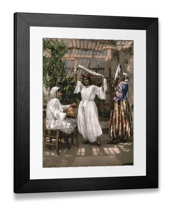 Framed Print : Arab Dancers, Algiers, Algeria Framed Print : Arab Dancers, Algiers, Algeria