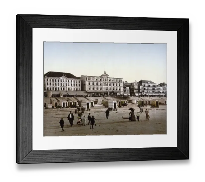 Framed Print : The beach and the hotels, Blankenberge Framed Print : The beach and the hotels, Blankenberge