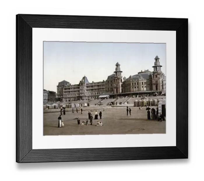 Framed Print : The beach and Kursaal, Blankenberghe