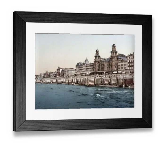 Framed Print : Kursaal and hotels on the beach Framed Print : Kursaal and hotels on the beach