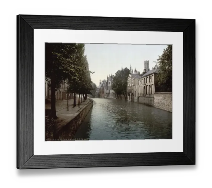 Framed Print : Maison du France, Bruges, Belgium