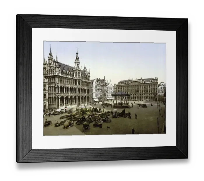 Framed Print : The Grote Markt in Brussels, Belgium Framed Print : The Grote Markt in Brussels, Belgium