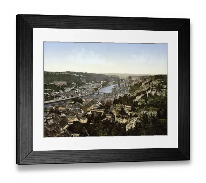 Framed Print : General view of Dinant, Belgium