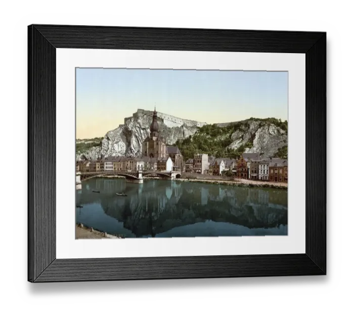 Framed Print : Dinant on the banks of the Meuse