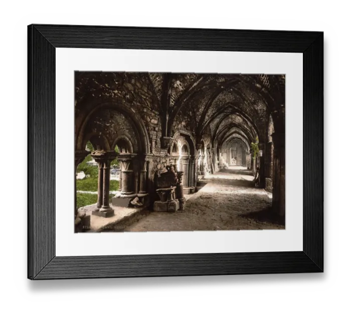 Framed Print : Cloister in St Bavo's Abbey