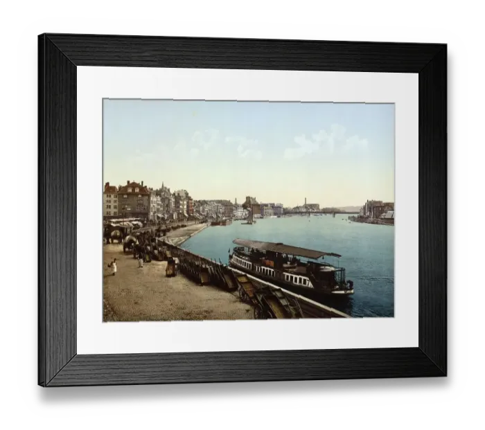 Framed Print : The inland harbour, Kay, Liege
