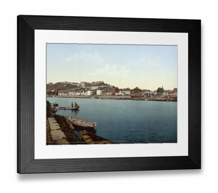 Framed Print : The citadel and the bridges over the Meuse and the Sambre Framed Print : The citadel and the bridges over the Meuse and the Sambre