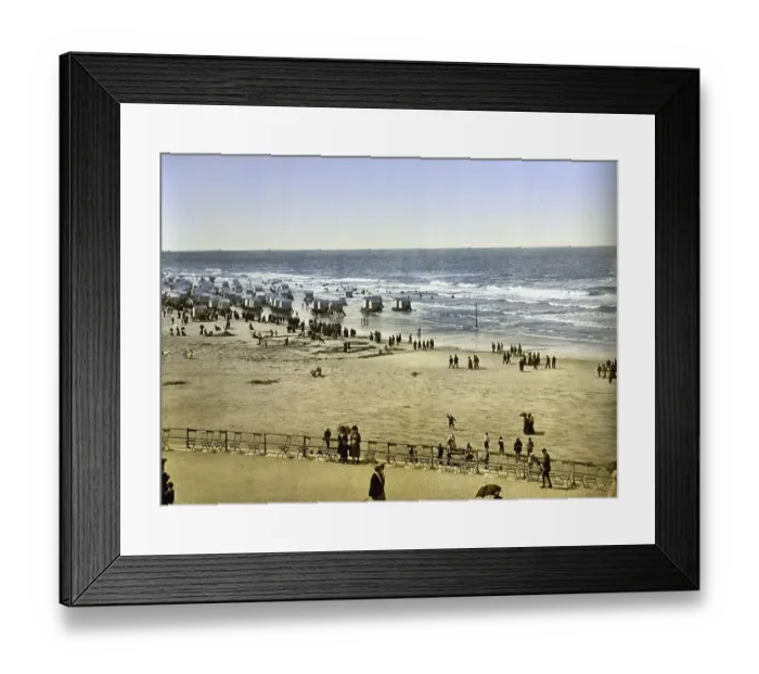 Framed Print : The beach of the Kursaal, Ostend