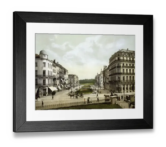 Framed Print : Avenue Leopold of Ostend, Belgium Framed Print : Avenue Leopold of Ostend, Belgium