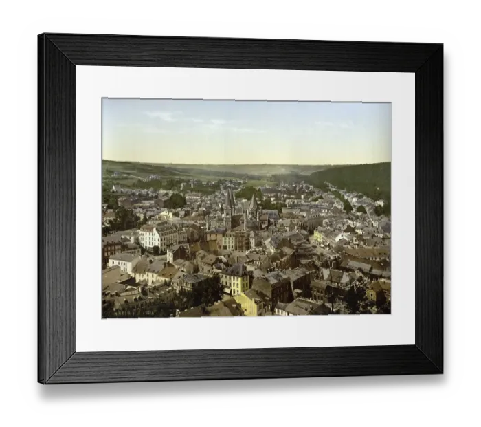Framed Print : General view of the spa town of Spa in Wallonia