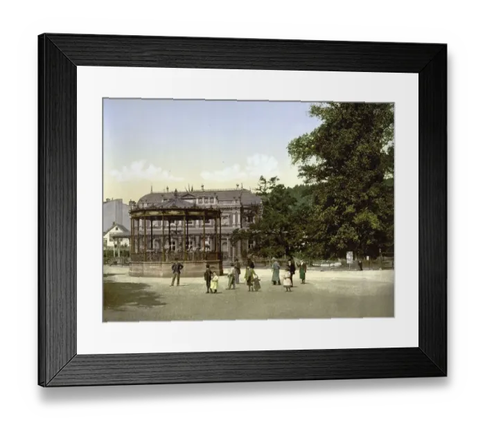 Framed Print : Place Royal in the spa town of Spa in Wallonia