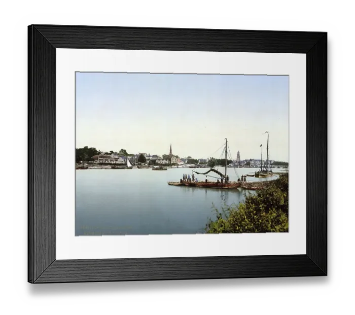 Framed Print : The City and the Rhine, Arnhem