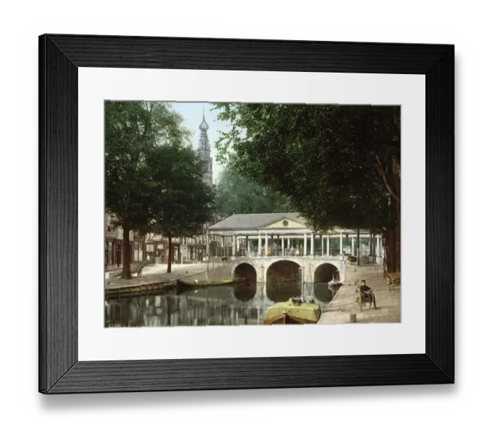 Framed Print : Korenbrug bridge and grain exchange of Leyden Framed Print : Korenbrug bridge and grain exchange of Leyden