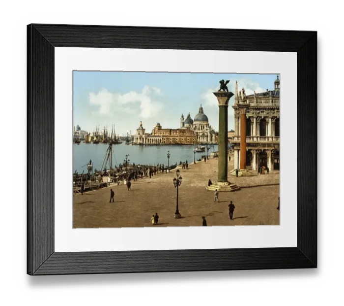Framed Print : Venice. Piazaetta e colonne di San Marco