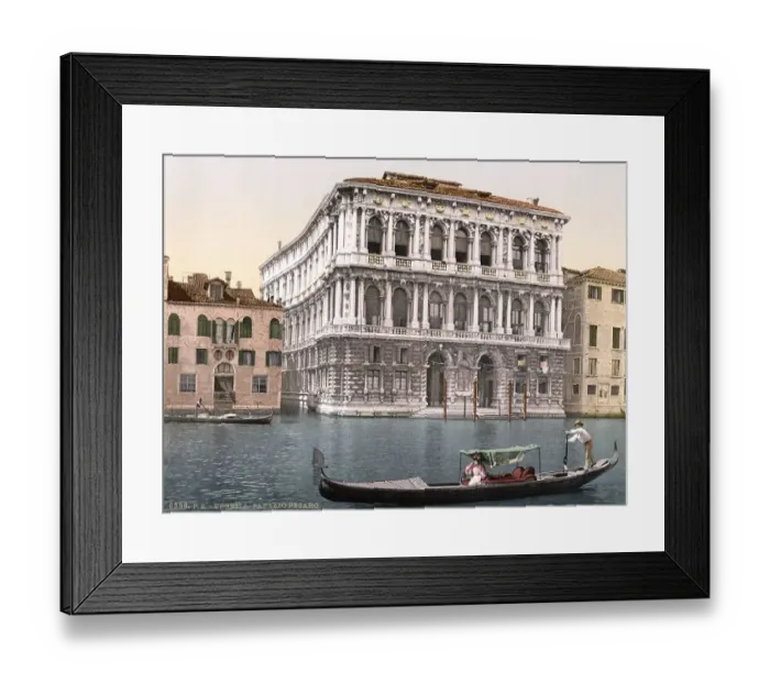 Framed Print : Pesaro Palace, Venice, Italy, Historic