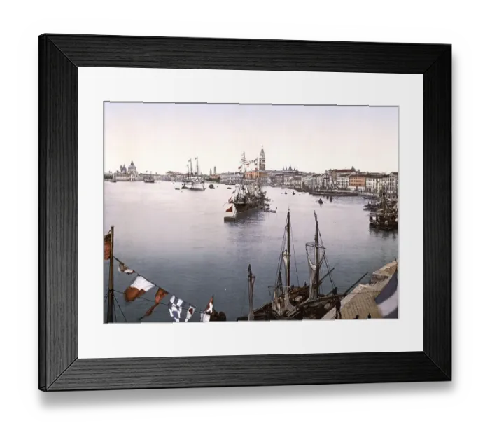 Framed Print : Venice harbour, Venice, Italy, Historic