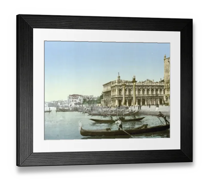 Framed Print : Gondolas and Piazzetta di San Marco Framed Print : Gondolas and Piazzetta di San Marco
